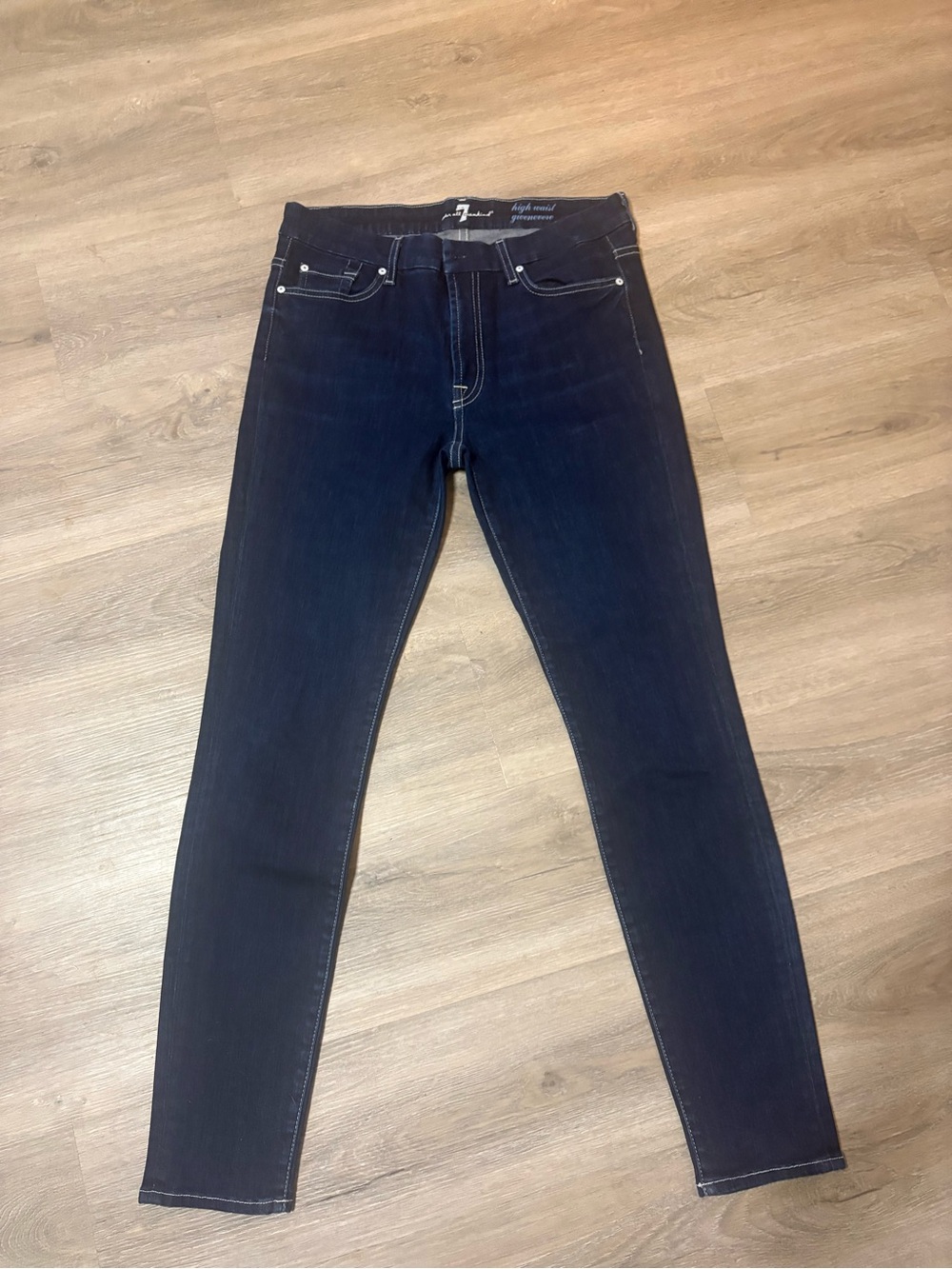 7 For All Mankind Dark Indigo Skinny Jeans